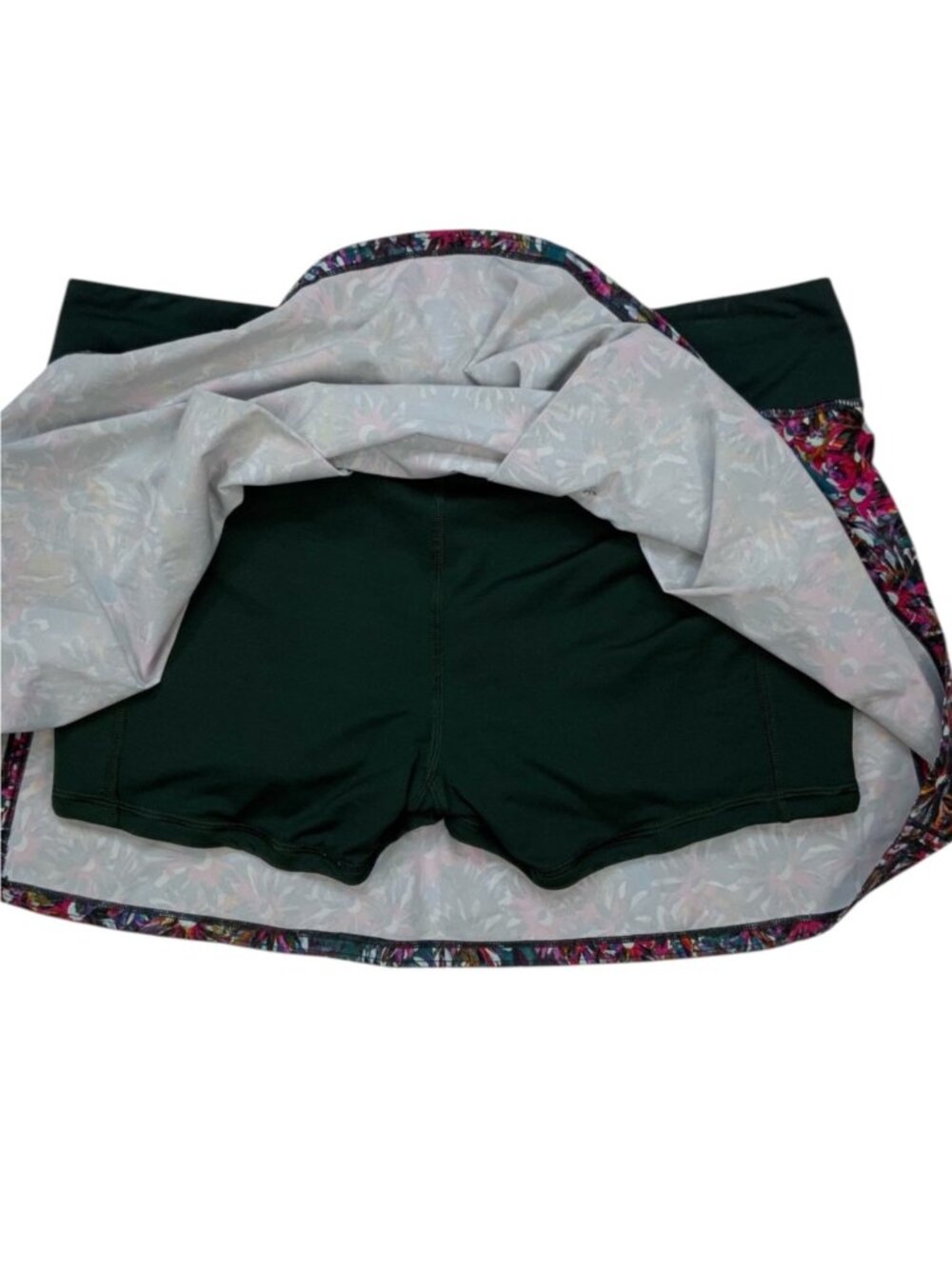 Lululemon Pace Rival Mid-Rise Skirt Skort 10 Vivid Floral Tone Multi Tennis - Picture 9 of 14